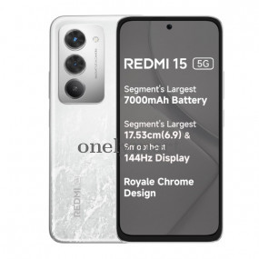 Redmi 15 5G ( Frosted White, 8/128 GB )