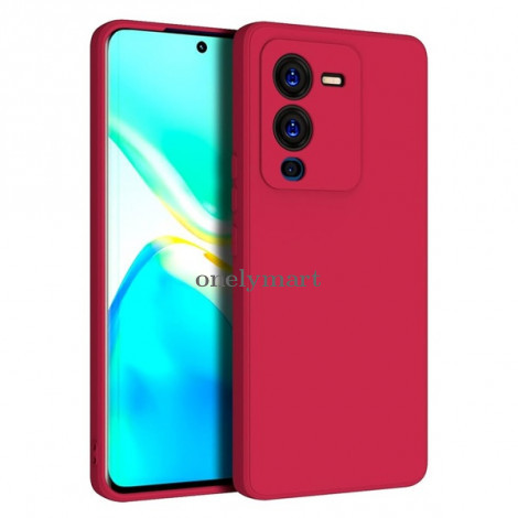 Vivo V25 Wine Red Silicon