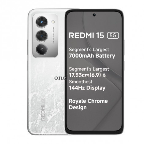 Redmi 15 5G ( Frosted White, 8/128 GB )
