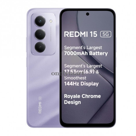 Redmi 15 5G ( Sandy Purple, 8/128 GB )