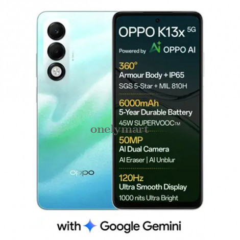Oppo K13x ( Breeze Blue, 6+128 GB )