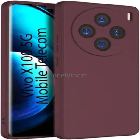 Vivo X100 5G Olive Red Silicon